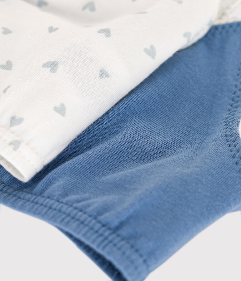 Set di 2 brassi&egrave;re in cotone ed elastan con cuore bambino variante 1