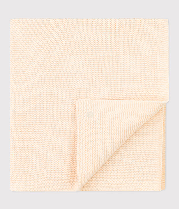 Coperta in tricot. ecru