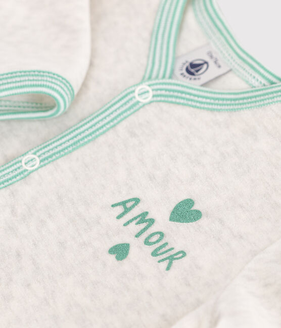 Pigiama in ciniglia tinta unita neonato beige MONTELIMAR CHINE