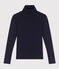T-shirt Iconica a lupetto in cotone donna blu SMOKING