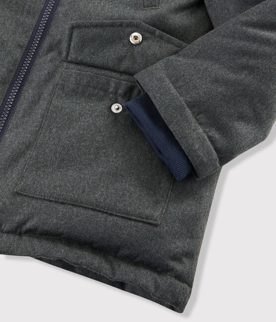 Parka bambino in cotone spalmato grigio CITY CHINE
