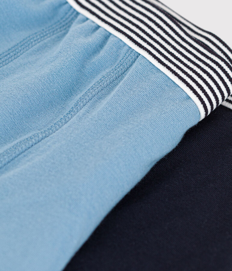 Confezione da 2 boxer ragazzo in cotone ed elastam multicolore