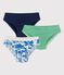 Confezione da 3 slip giungla bambino in cotone variante 1