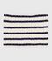 Snood in maglia a righe foderata in pile bambino blu MARSHMALLOW/ SOIR
