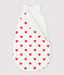 SACCO NANNA CUORE BEBÈ IN COTONE TOG 2 bianco MARSHMALLOW/rosso TERKUIT