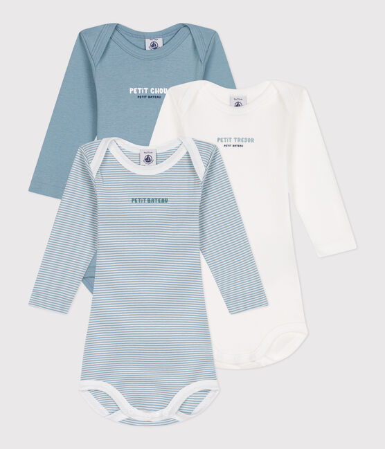 Set di 3 body a maniche lunghe in cotone neonato variante 2