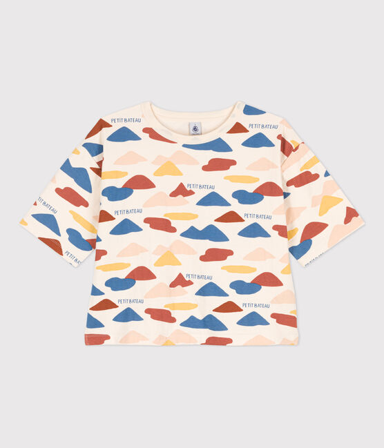 T-shirt stampa BOXY Donna bianco AVALANCHE/ MULTICO