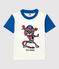 T-shirt bambina/bambino a maniche corte bianco/blu