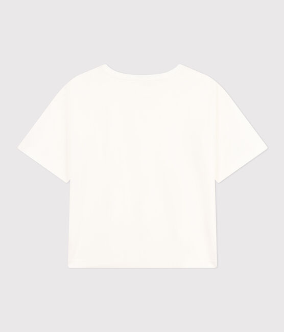 T-shirt LE BOXY in cotone donna bianco MARSHMALLOW