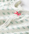 Tutina corta bebè femmina a costine bianco MARSHMALLOW/bianco MULTICO