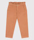 Pantaloni dritti in velluto fine bambina