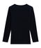 T-shirt a maniche lunghe in lana seta e cotone da bambino blu SMOKING