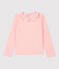 T-shirt bambina a maniche lunghe in cotone rosa MINOIS