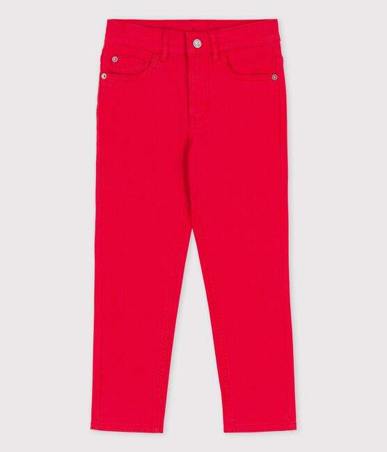 Pantalone in denim bambina / bambino rosso PEPS