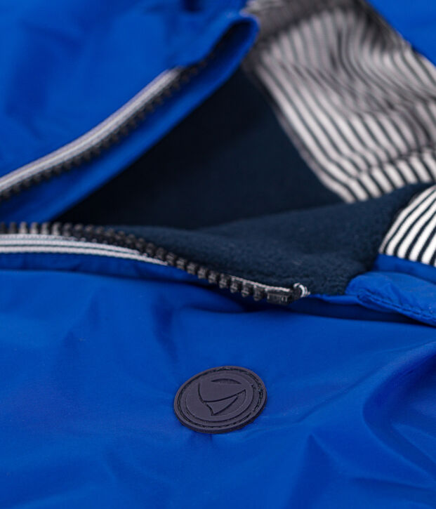 Giacca a vento calda bambino blu