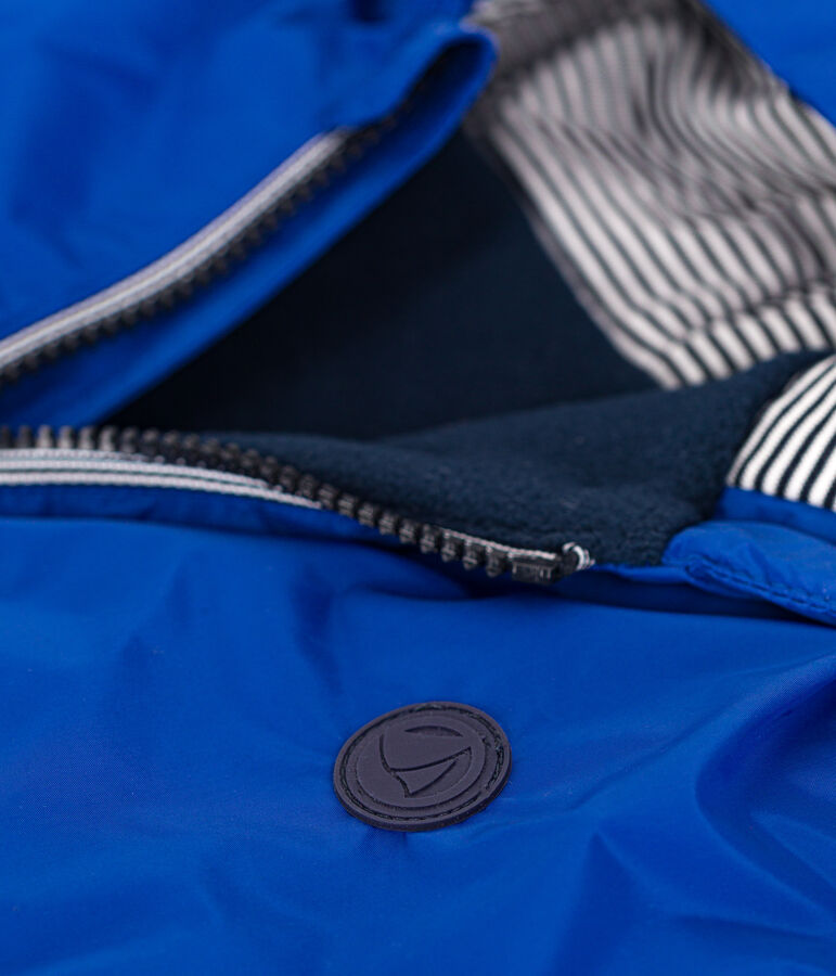 Giacca a vento calda bambino blu