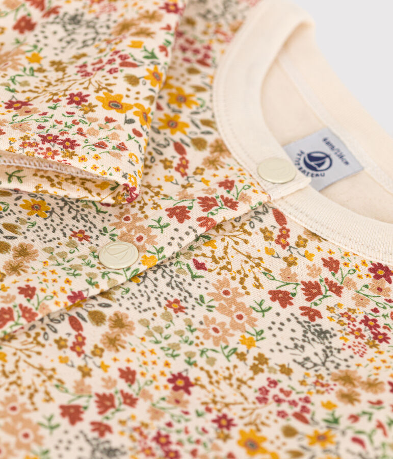 Cardigan in tubique bambina AVALANCHE/ CUIVRE/ MULTICO