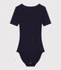 Body in cotone ed elastan donna