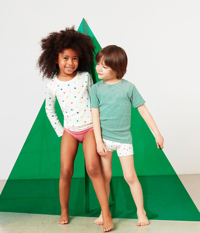 Duo t-shirt bambino maniche corte multicolore