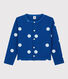 Cardigan in cotone e lino bambina