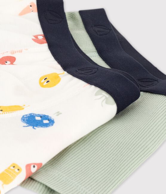 Confezione da 2 boxer bambino con emoticon in cotone e Lyocell variante 1