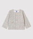 Cardigan in molleton bebè.