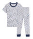 Pigiama skate bambino a costine