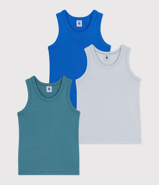 Set di canotte in cotone tinta unita bambino  variante 1