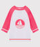 T-shirt anti-UV UPF 50+ bimbo/bimba bianco MARSHMALLOW/rosa CUPCAKE