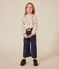 Blusa a maniche lunghe in tubique bambina bianco AVALANCHE/ MULTICO