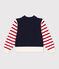 Marinière in cotone bambino unisex bianco MARSHMALLOW/bianco MULTICO
