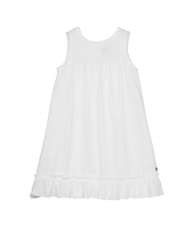 Nuisette bambina a pois tono su tono bianco