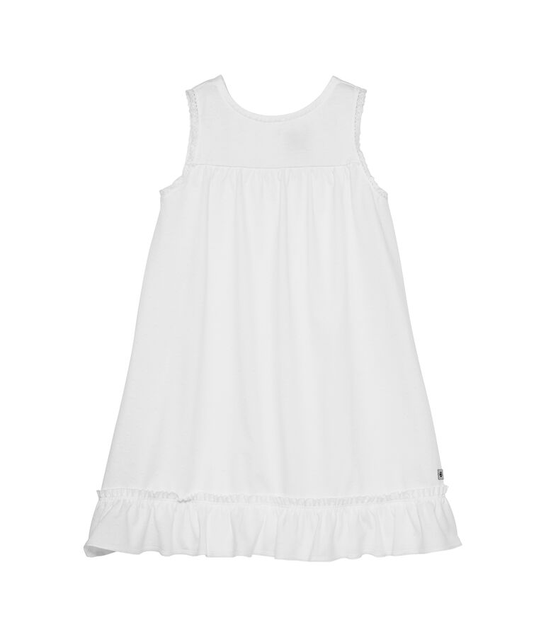 Nuisette bambina a pois tono su tono bianco ECUME