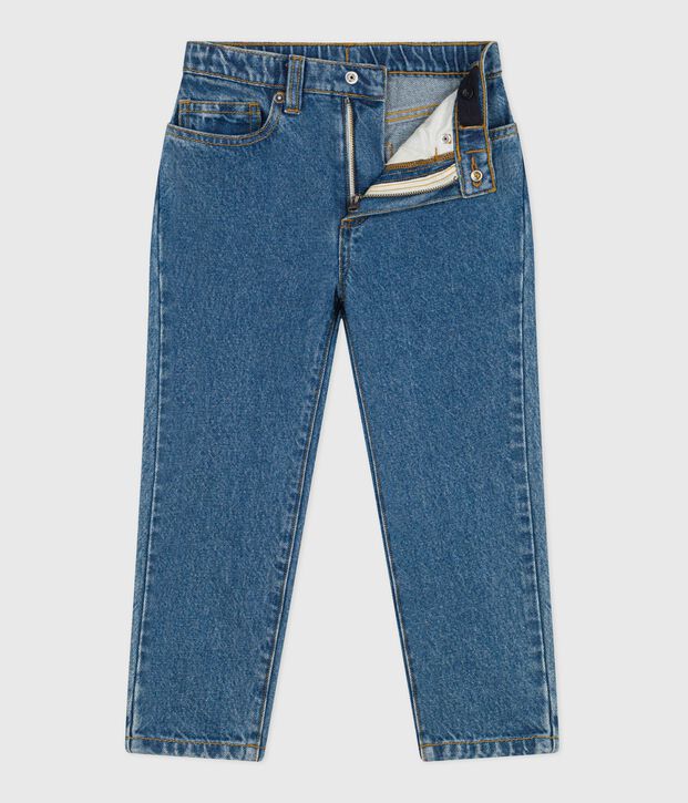 Pantaloni in denim bambina blu