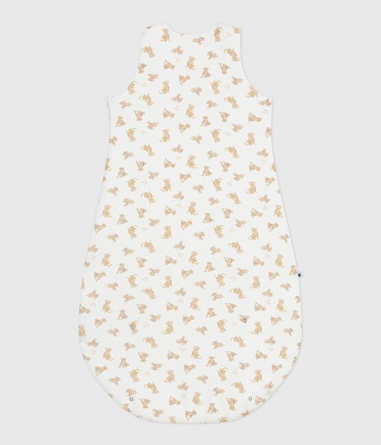 Sacco nanna in ciniglia con leopardo stampata neonato TOG 3 bianco MARSHMALLOW/bianco MULTICO