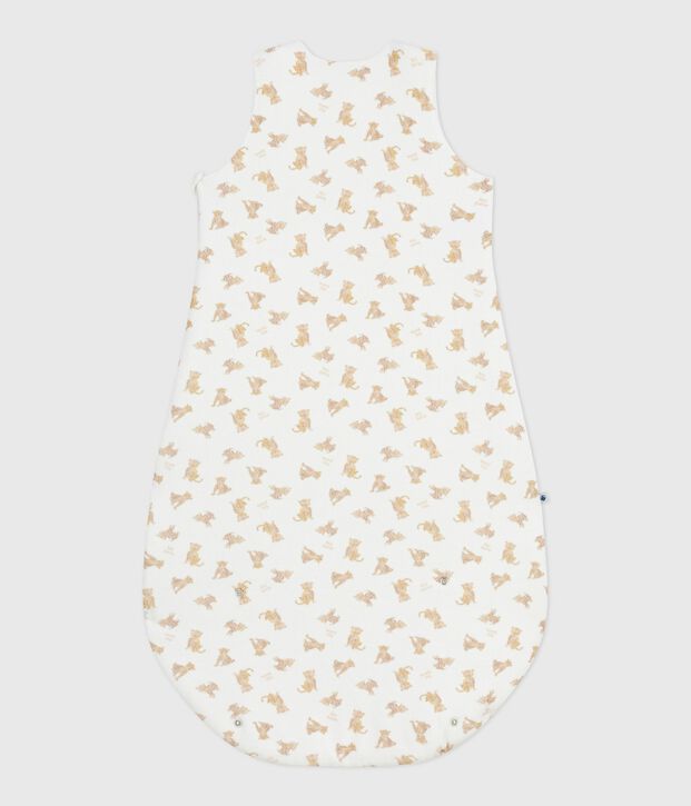 Sacco nanna in ciniglia con leopardo stampata neonato TOG 3 bianco/multicolore