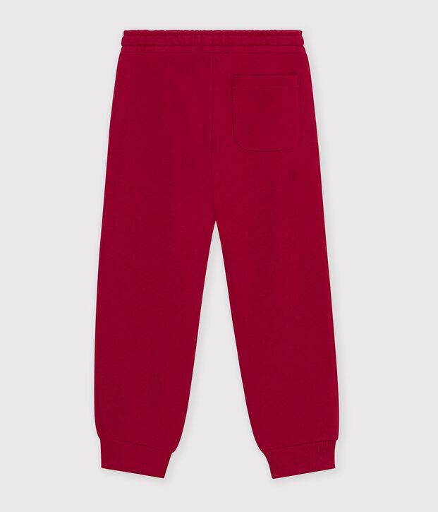 Joggers in cotone bambino rosso