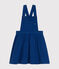 Abito salopette in serge bambina blu INCOGNITO