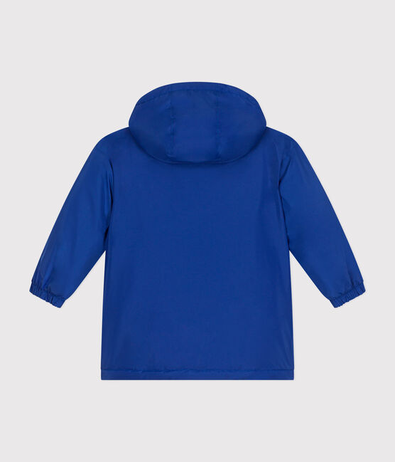 Giacca a vento calda bambino blu CALVIN