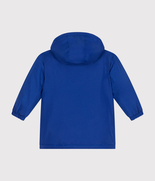 Giacca a vento calda bambino blu
