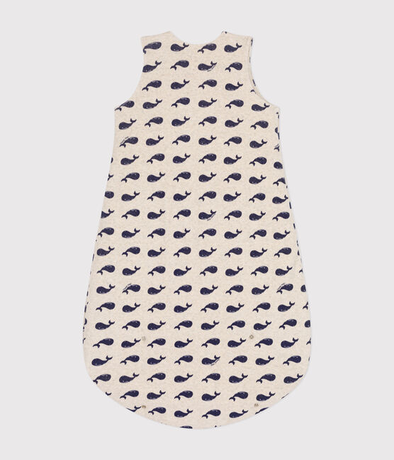 Sacco nanna in velluto con motivo balena neonato TOG 3 beige MONTELIMAR/blu MEDIEVAL