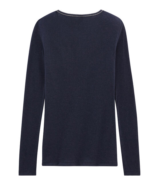 T-shirt calda donna blu SMOKING