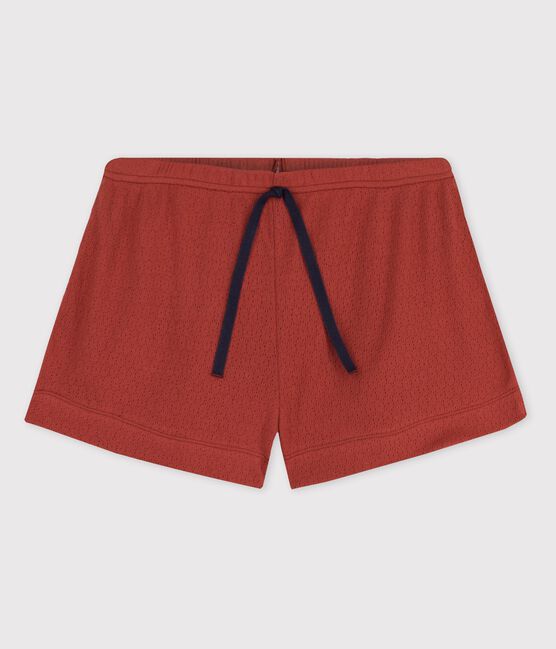 Short in cotone traforato donna marrone OMBRIE