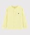 Camicia a manica rimboccabile in lino bambino giallo CITRONEL