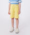 Bermuda corti in cotone bambino giallo ORGE