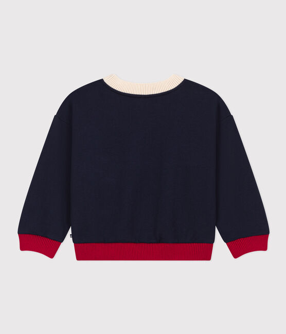 Felpa in molleton stampato bambino unisex blu SMOKING