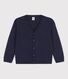 Cardigan bambino in lana e cotone