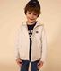Felpa con zip e cappuccio in tubique trapuntato bambino unisex