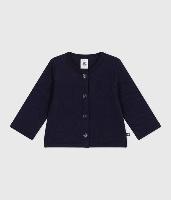 Cardigan in cotone spesso con motivo a cuori neonata SOIR
