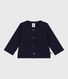 Cardigan in cotone spesso con motivo a cuori neonata